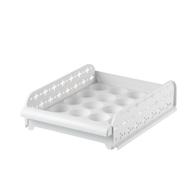 Egg Storage Box for Fridge - Stackable Refrigerator Organizer ...
