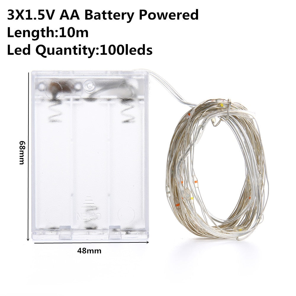 Christmas Light Led Outdoor Battery USB Powered 2m 5m10m String Lights ...